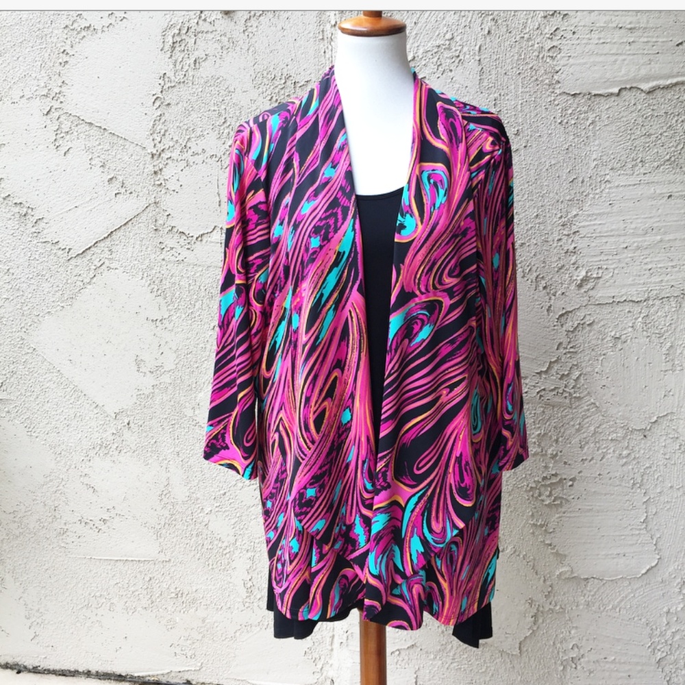 Slinky Brand Thin Colorful Cardigan